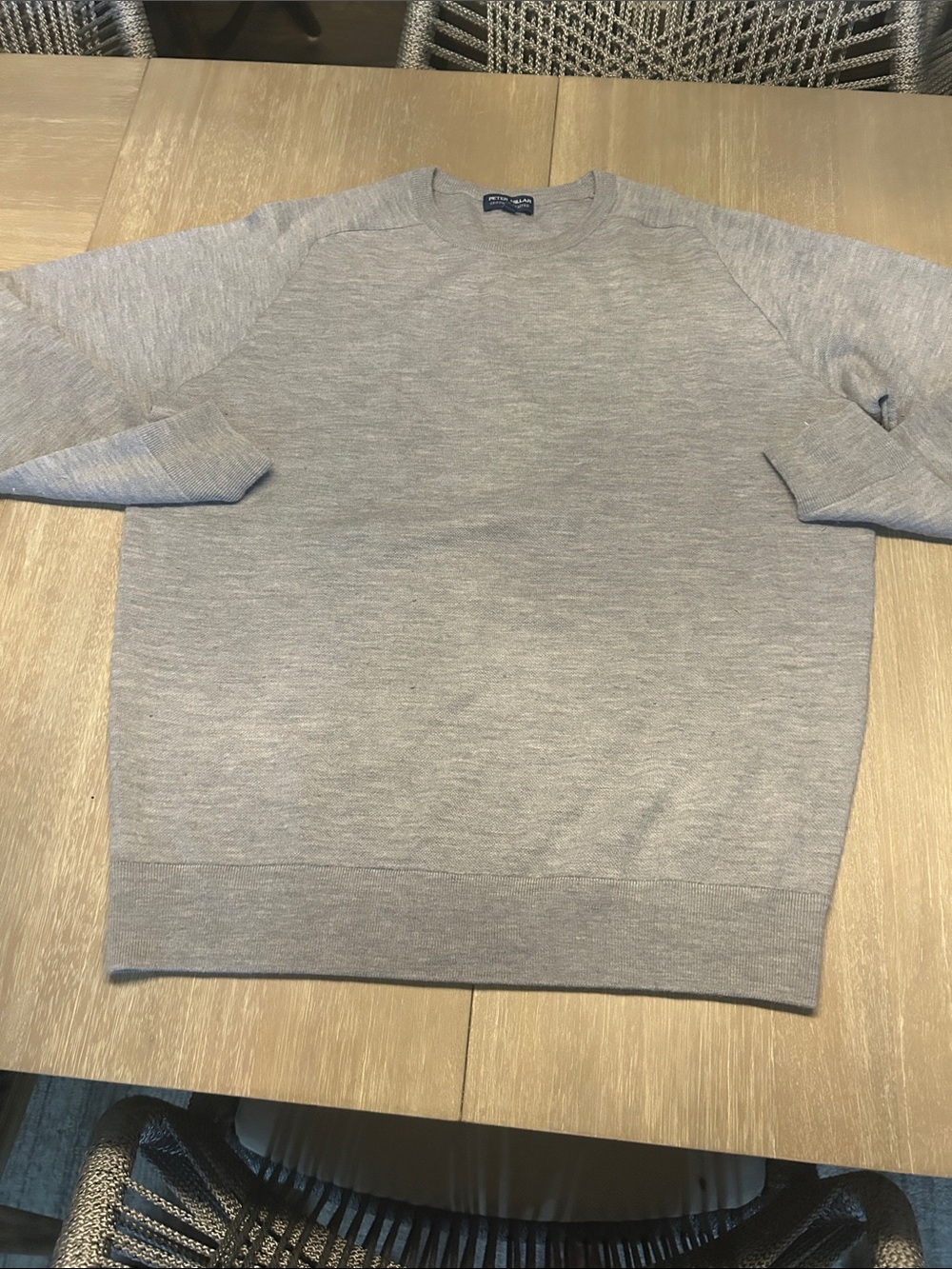 Peter Millar Heather Gray Crewneck Sweater